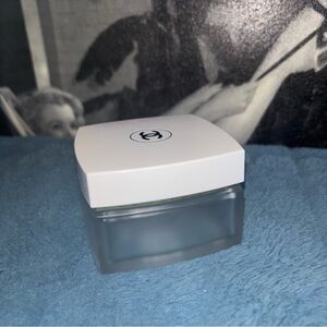 CHANEL N•5 Frosted Glass Jar with White Lid. Empty. Chanel no 5 Jar